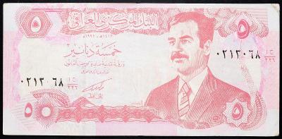 (B-5787) Irak, 5 Dinars 1992, F