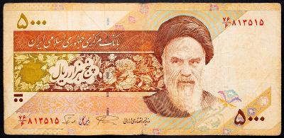 (B-5821) Irán, 5000 Rials 1993-2009, VG