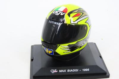 Helma přilba Moto GP Max Biaggi 1995  1:5 F1 D074 NEW