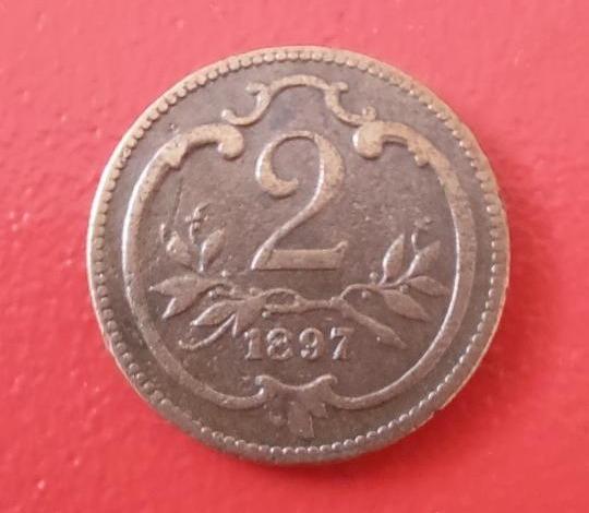 2 hellera 1897 - Numizmatika