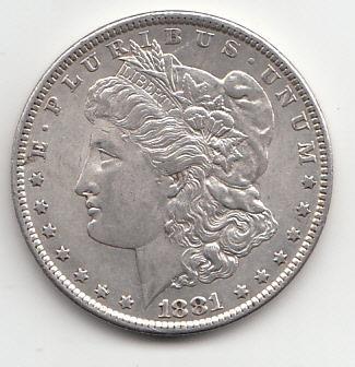 USA, Morgan 1 dollár 1881 O New Orleans, "R" super stav, TOP,