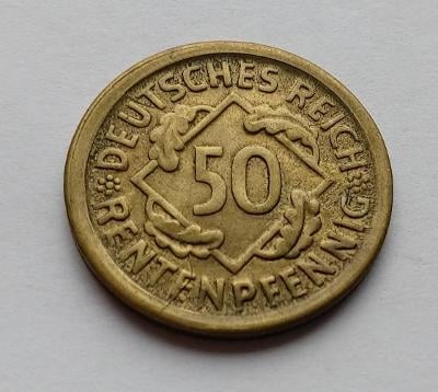 Německo - 50 Rentenpfennig 1924 D - (č.390)