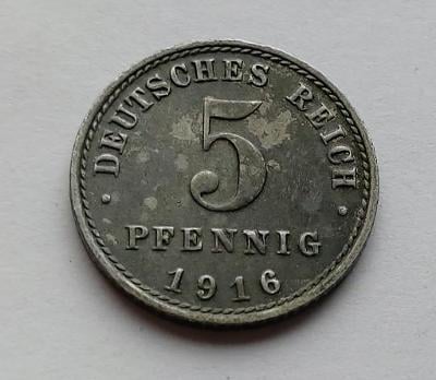 Německo - 5 Pfennig 1916 A - (č.511)