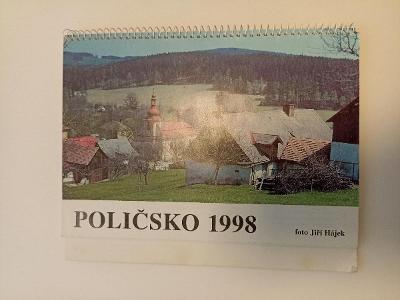 Retro - stolní kalendář 1998 - Poličsko - Jiří Hájek