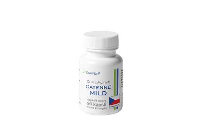LifesaveR® ChilliActive Cayenne MILD 90 kapslí