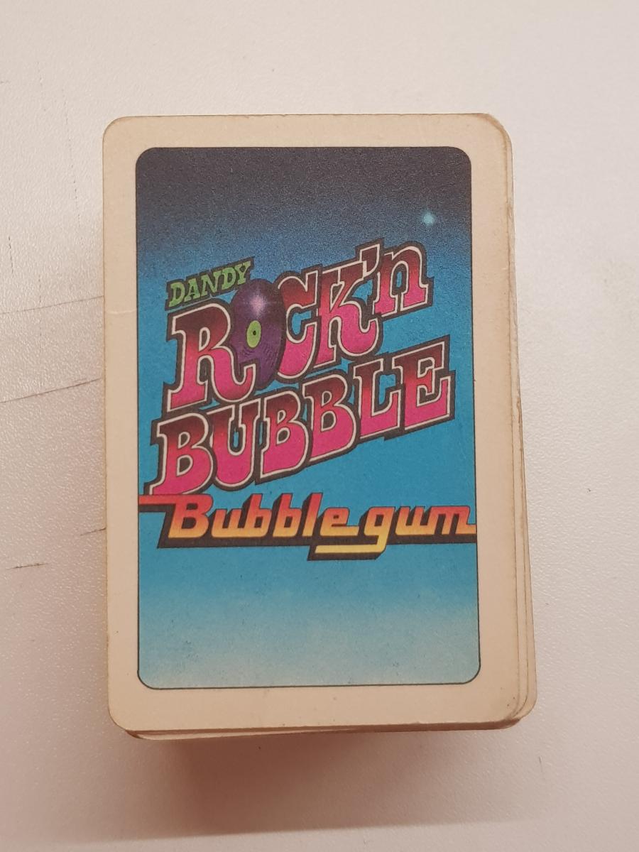 hracie karty 1986 Dandy Rock'n Bubble Playing Cards Tuzex - 108 kusov! - Ostatné zberateľské predmety