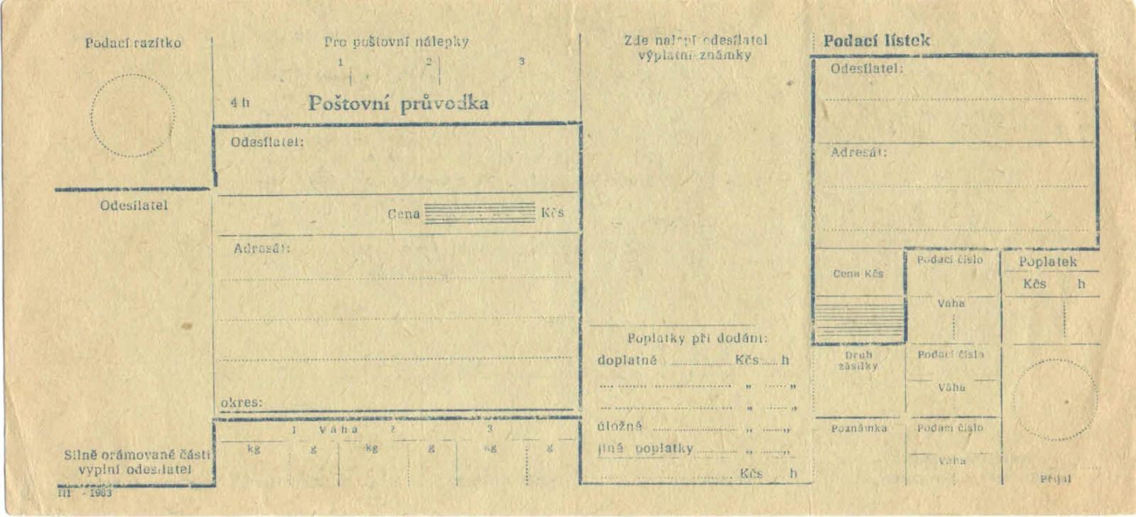 Poštová sprievodka -1963 - Filatelia