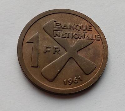 Katanga - 1 Franc 1961. Top stav - (č.354)