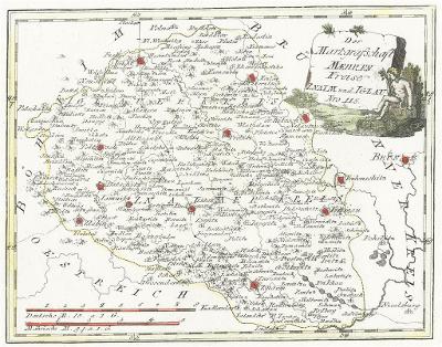 Reilly .: Znojemsko  a Jihlavsko, mědiryt 1791