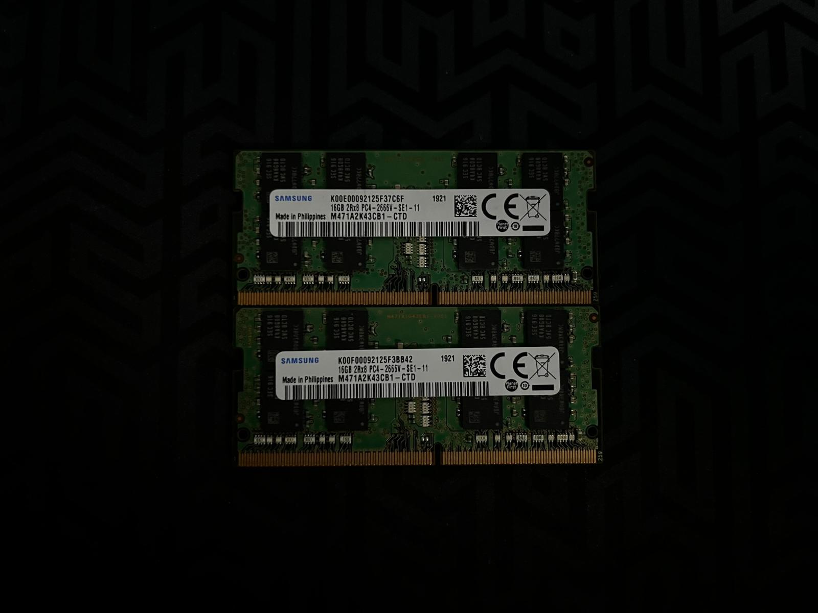 32GB (2x 16GB) DDR4 SODIMM (AiO, notebook) 2666MHz | RAM - Samsung - Notebooky, príslušenstvo