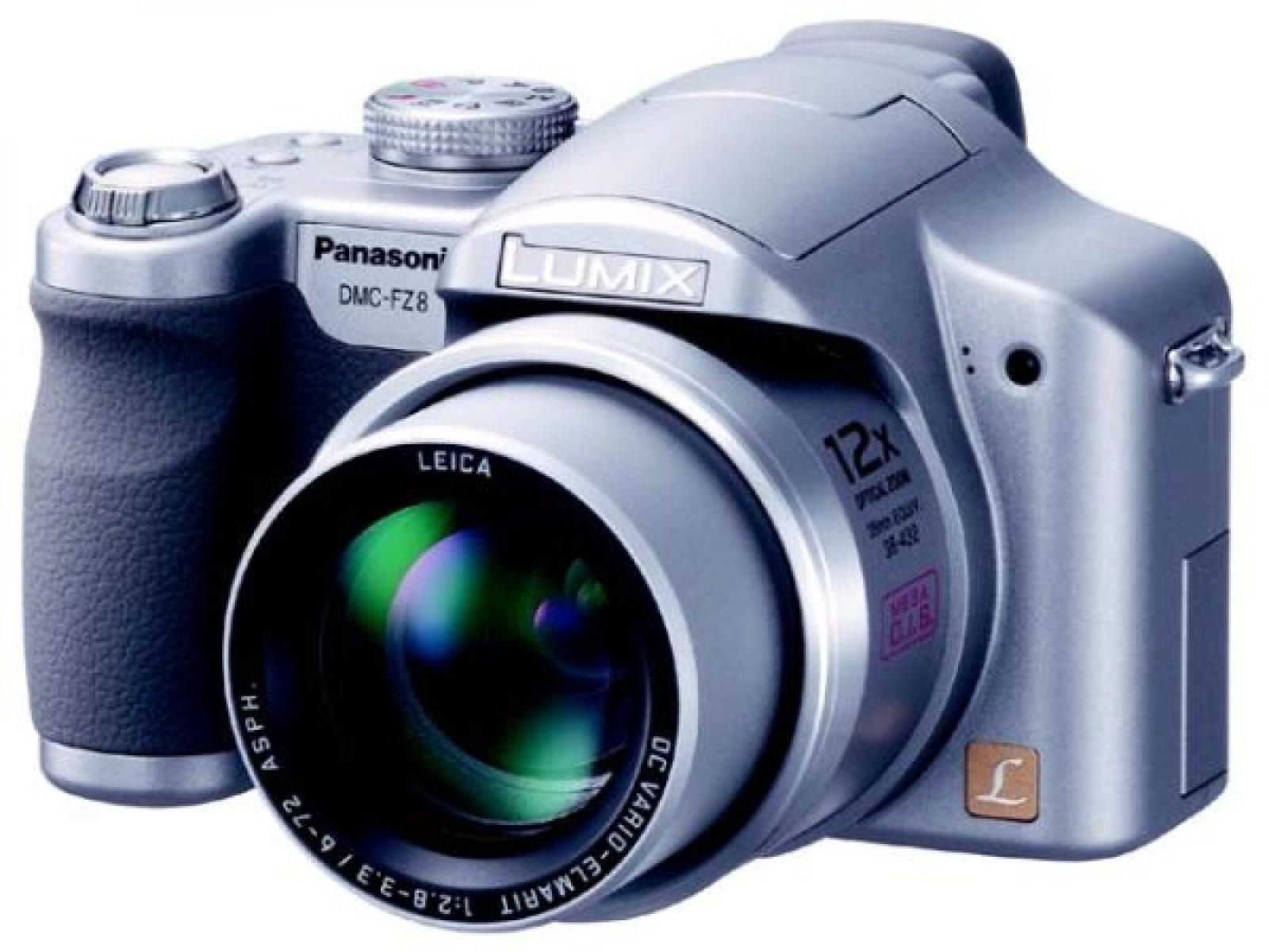 Digitálny fotoaparát Panasonic Lumix DMC-FZ8, strieborný, plne funkčný - Foto