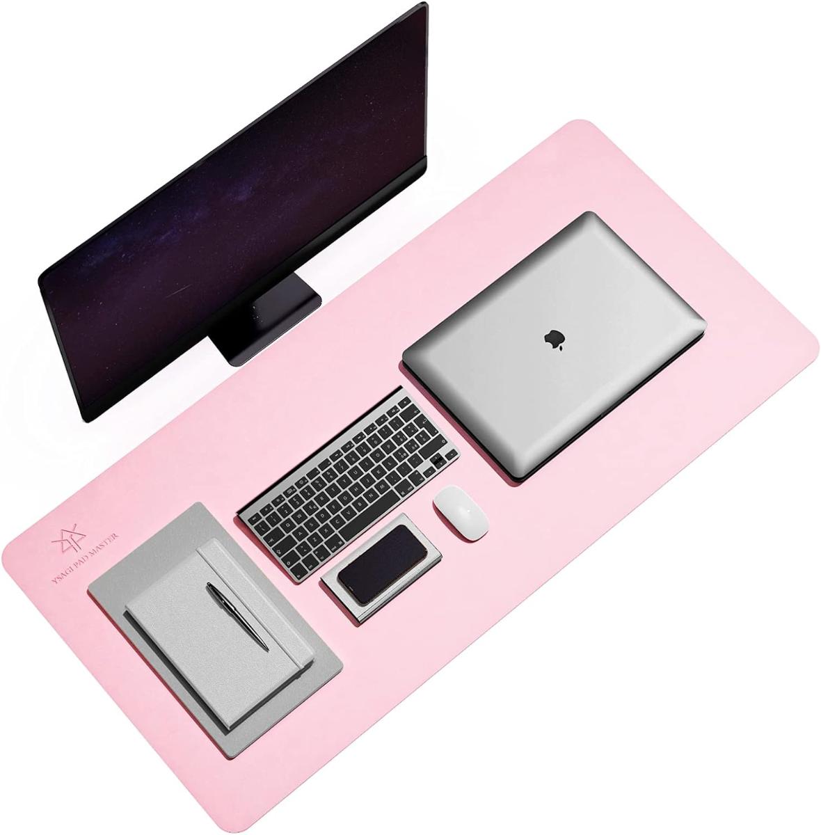Herná podložka na písací stôl Ysagi 90x43cm/ ružová/ od 1Kč |087| - Vstupné zariadenie k PC