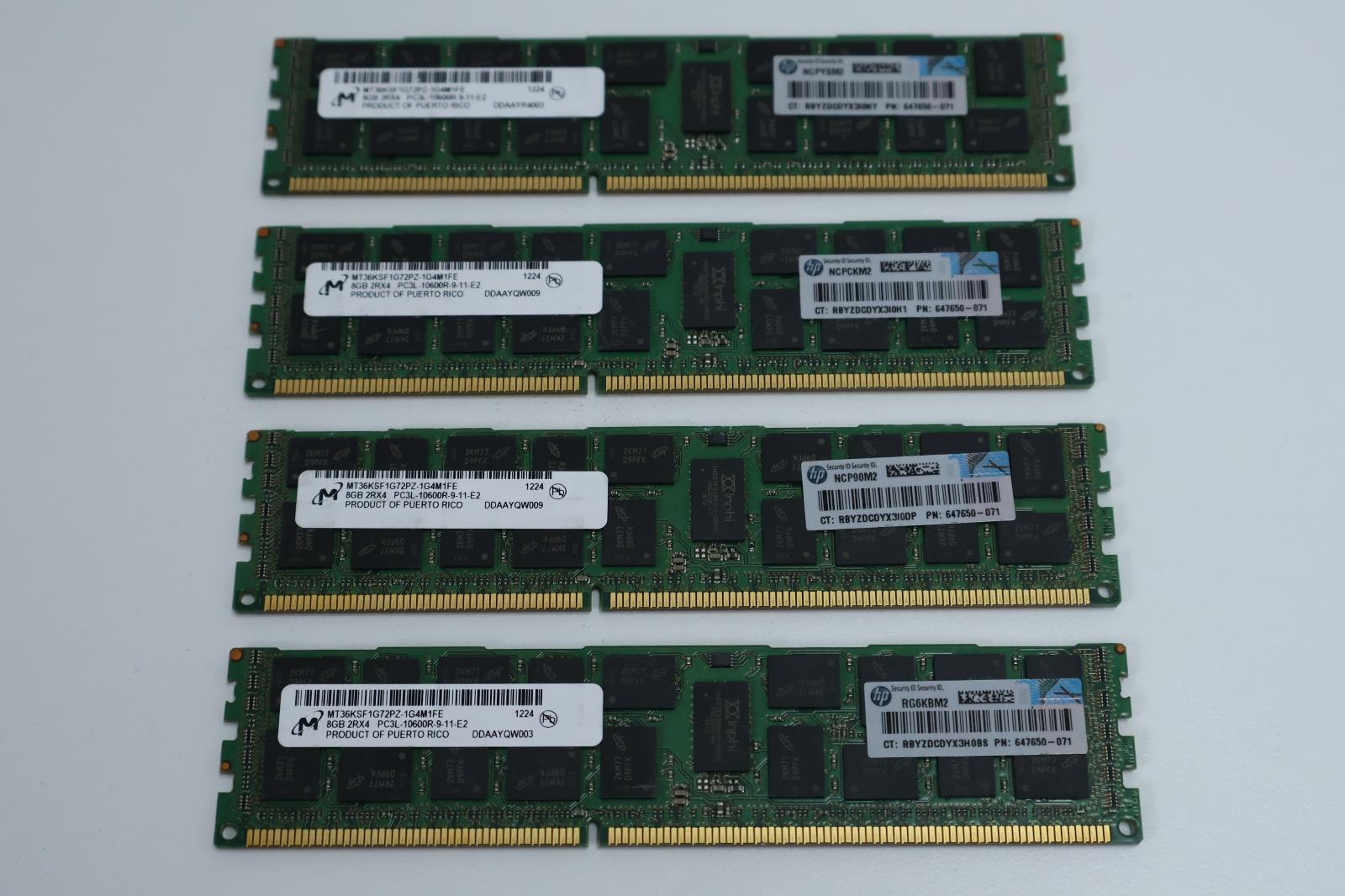 32GB (4x8GB) DDR3 RAM ECC, Záruka 12M, Faktura [I216] - Počítače a hry