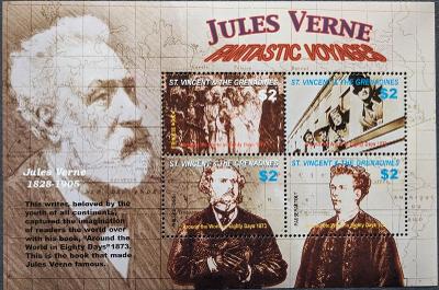St. Vincent Grenadines 2005, Jules Verne, 1ks aršík
