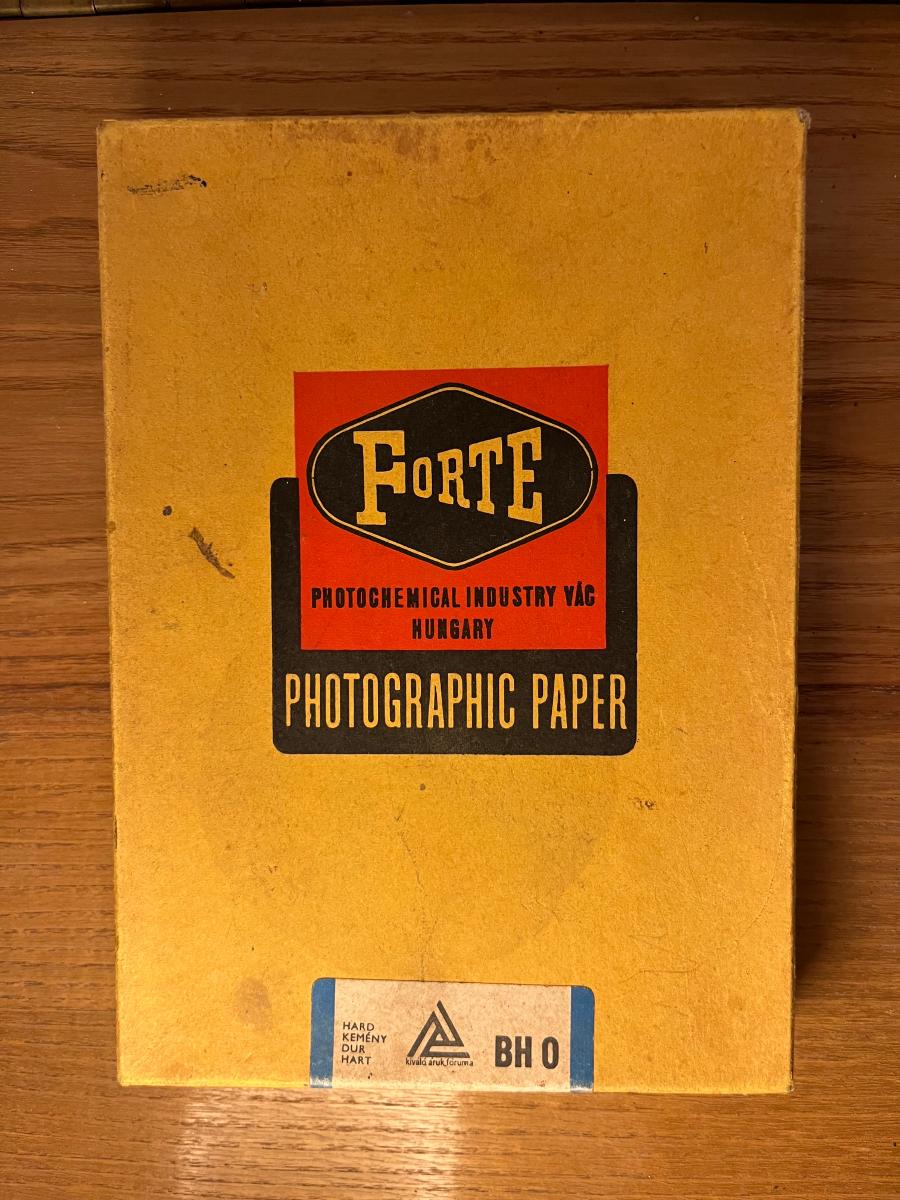 papierová krabička od foto papiera Forte -Retro - Zberateľstvo