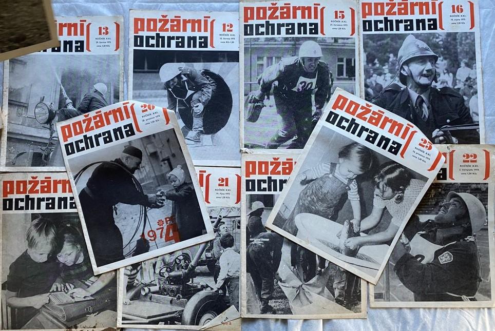 Retro - časopisy Požiarna ochrana 24 ks, r.1973, r. 74, r.75 - Starožitnosti a umenie