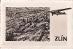 Pohľadnica Zlín – Pohľad z lietadla, r.1937, lietadlo - Pohľadnice