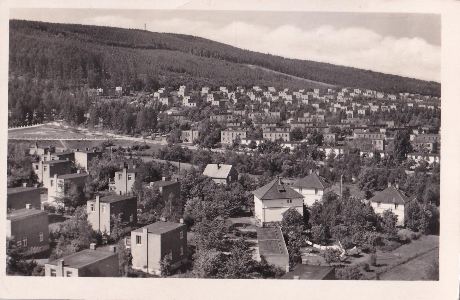 Pohľadnica Zlín Záhradná štvrť rodinných domov, 1946 - Zberateľstvo