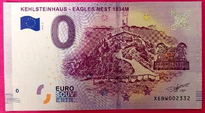 0 euro bankovka Hitlerovo ORLIE HNIEZDO- EAGLES NEST 2018-1, UNC