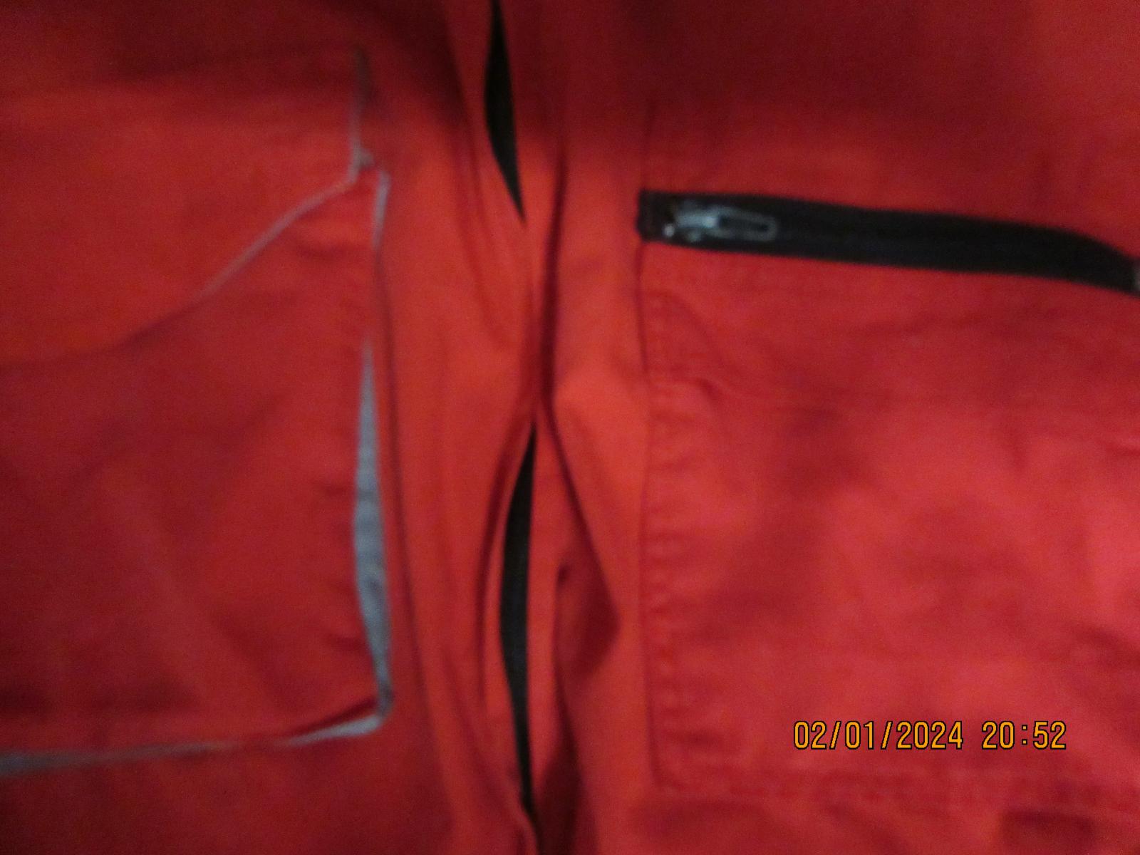 montérky overal-kombinéza pracovný pánsky červený M/L - Oblečenie, obuv a doplnky