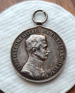Medaile za statečnost Rakousko Uhersko Karel I. AG