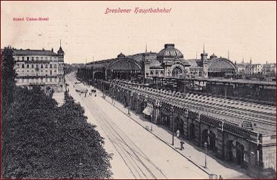 Železnice (doprava) * nádraží, Bahnhof, Dresden, Německo * M2011