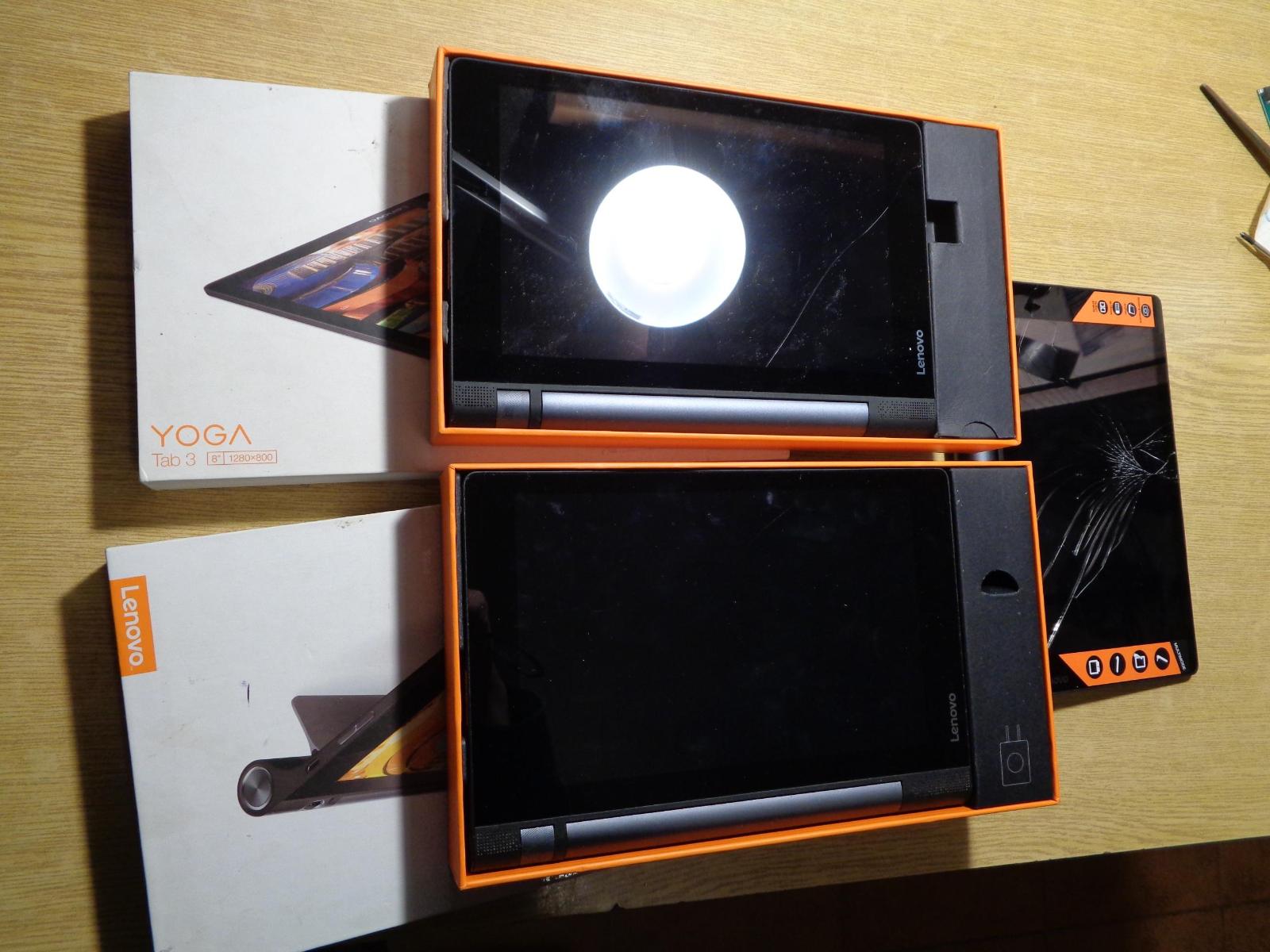 LENOVO Yoga 3 8", 3 kusy, poškodené - Tablety a čítačky e-kníh