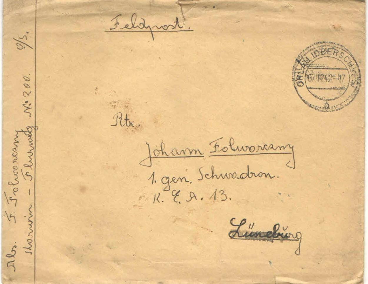 Poľná pošta -7.12.1942 - celistvosť - Filatelia