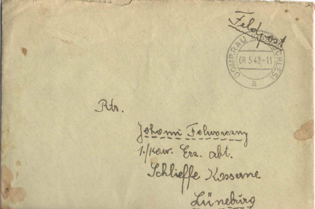 Poľná pošta -8.5.1942 - celistvosť - Filatelia