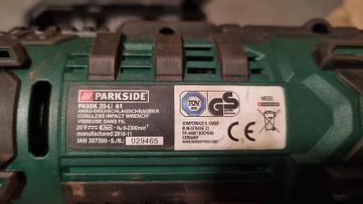 Baterie Parkside 8Ah 20V SMART + nabíječka 4,5 A za 2585 Kč - Allegro