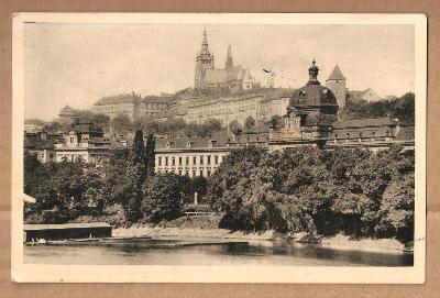Praha Hradčany - razítko MS + ME v hokeji 1938 - MF pohlednice /19 
