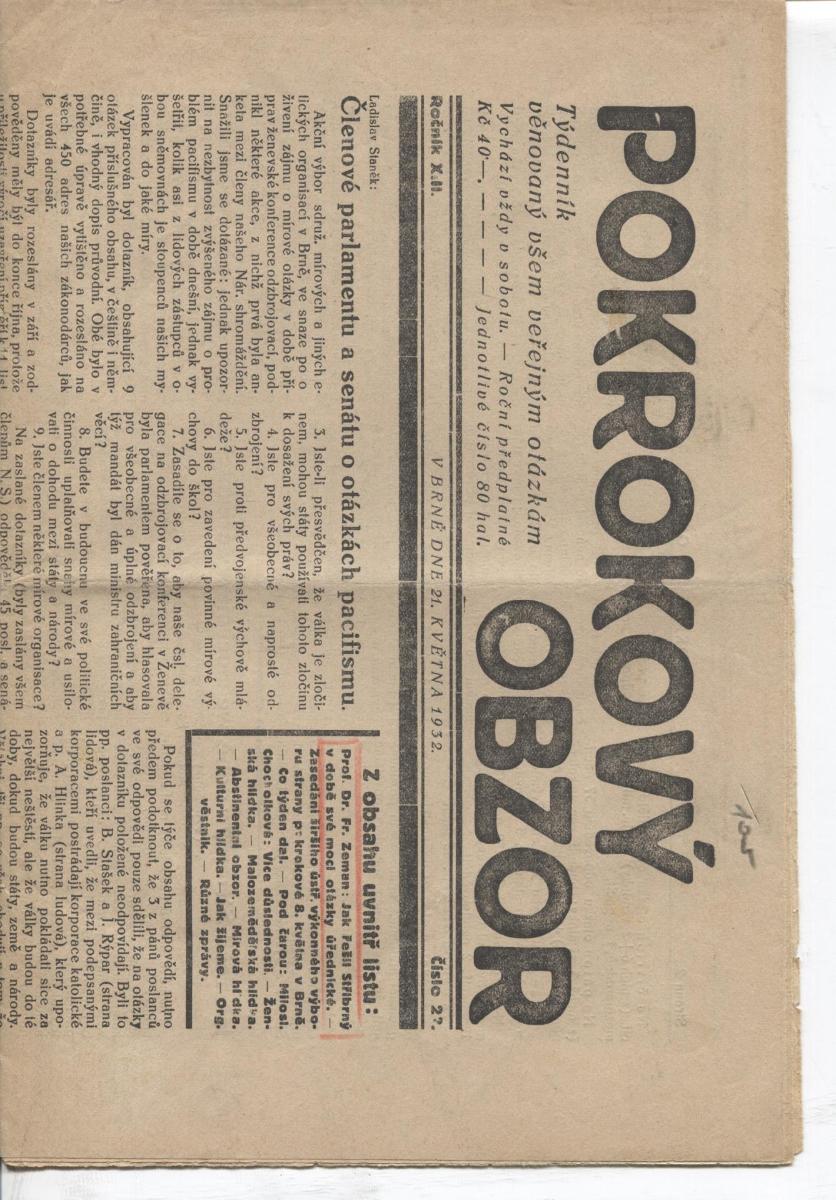 Pokrokový obzor, ročník XIII., číslo 22/1932. Týždenne - Knihy a časopisy