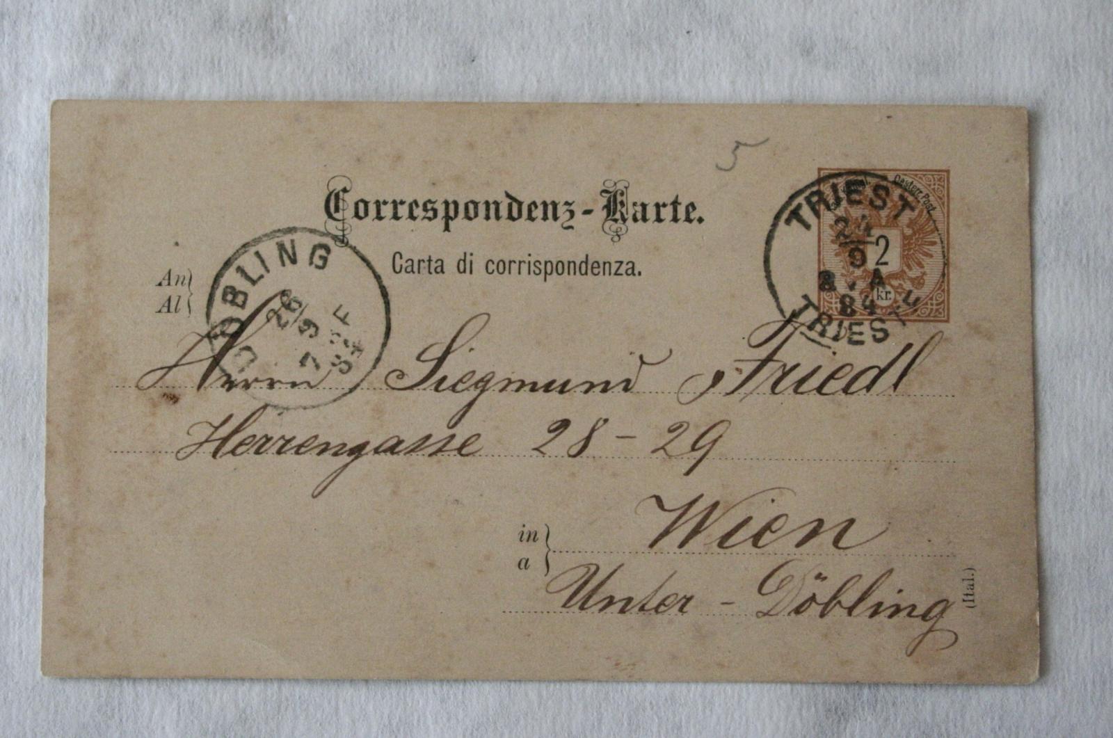 Korešpondenčný lístok RU, 1884 - Pohľadnice miestopis