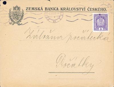13B2915 Zemská banka království českého Praha - Počátky
