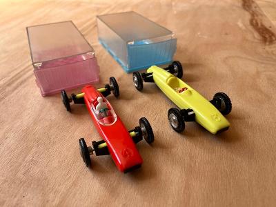 2x stará formula LOTUS - auto - autíčko - retro hračka + krabička
