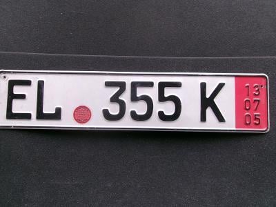 Automobil poznávací registrační značka SPZ Německo