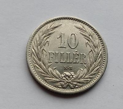 10 Fillér 1908 KB. Top stav - (č.600)