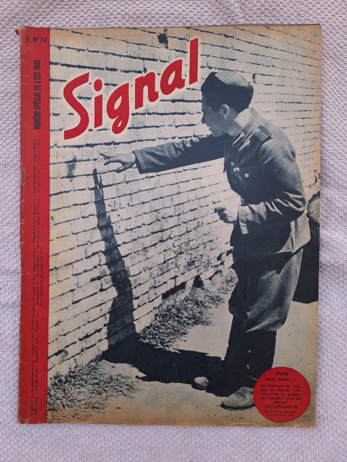 Signal, december 1943, časopis, nacistická propaganda, Francúzsko - Vojenské zberateľské predmety