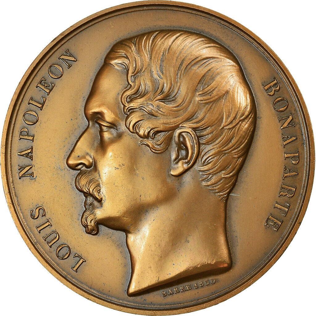 France Medal Louis Napoléon Bonaparte Président 50mm bronz UNC čŠU005 - Numizmatika