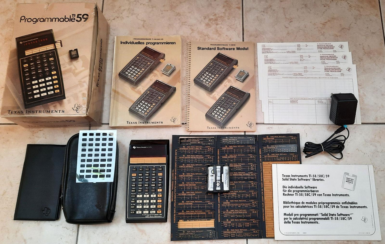 Balení kalkulátoru TEXAS INSTRUMENTS TI-59 - Počítače a hry