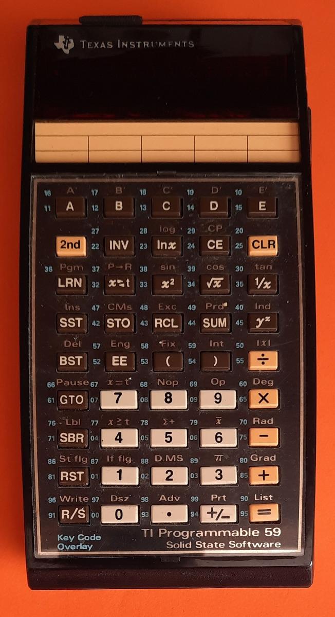 Balení kalkulátoru TEXAS INSTRUMENTS TI-59 - Počítače a hry