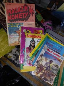 Staré časopisy- magazín komety, Sandokan a jiné