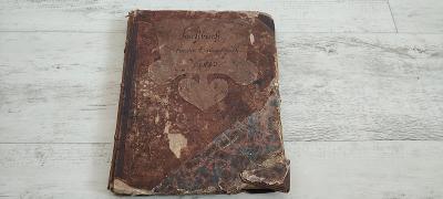Stará kuchařská kniha 1813 kuchařka rarita Kochbuch Dort Maso Recept 