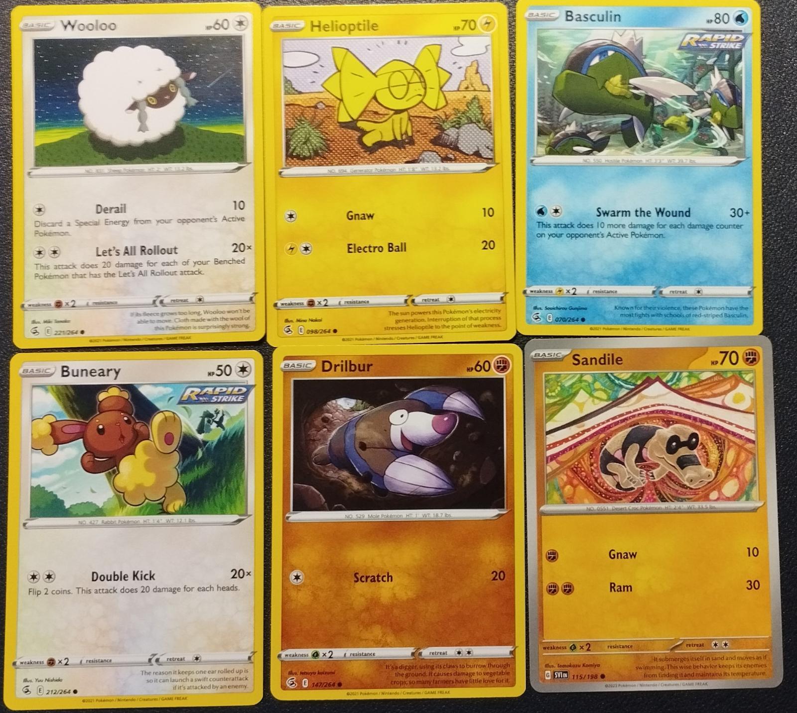 Pokémon karty - 6ks - č.1 - Zábava