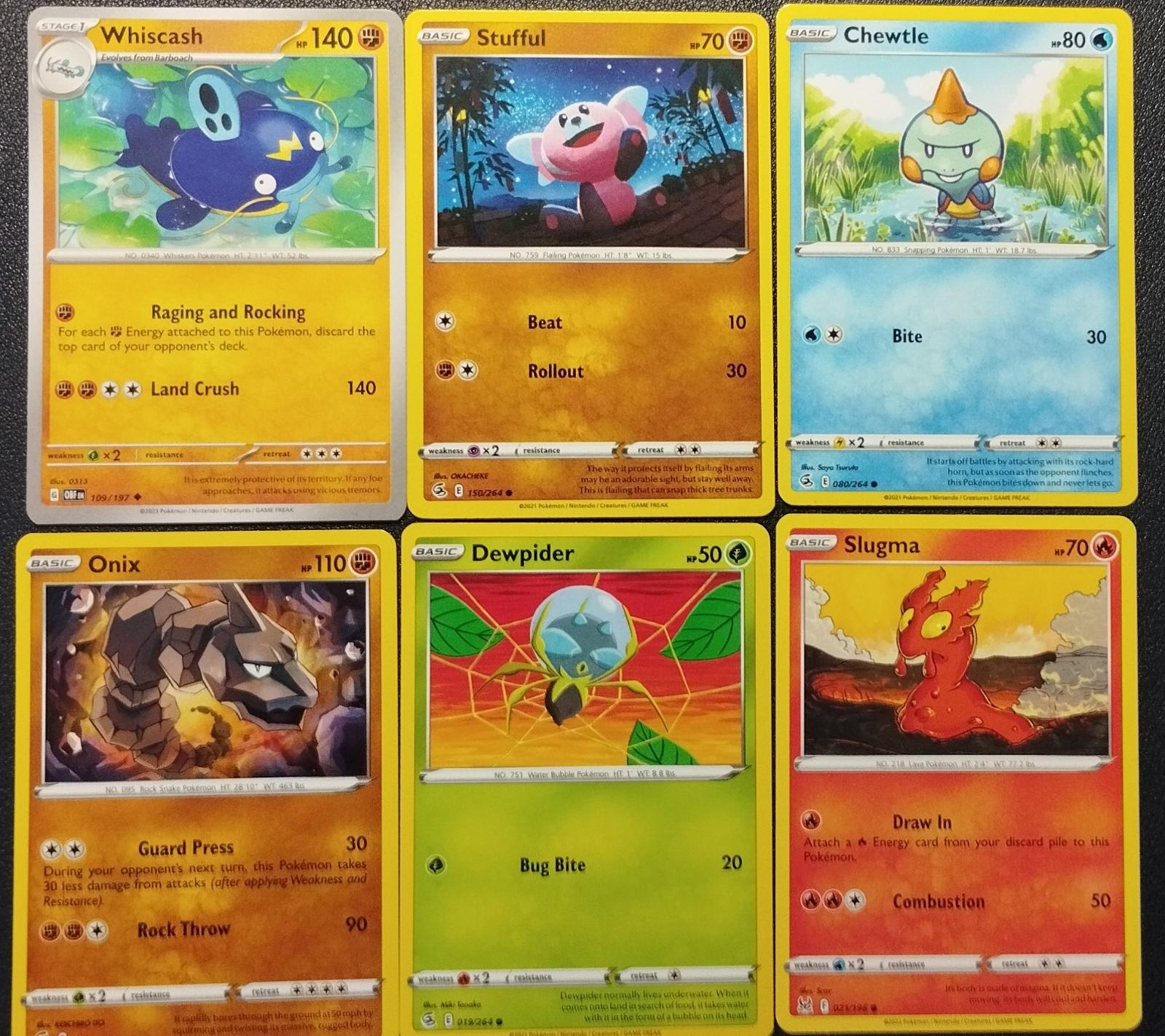 Pokémon karty - 6ks - č.3 - Zábava