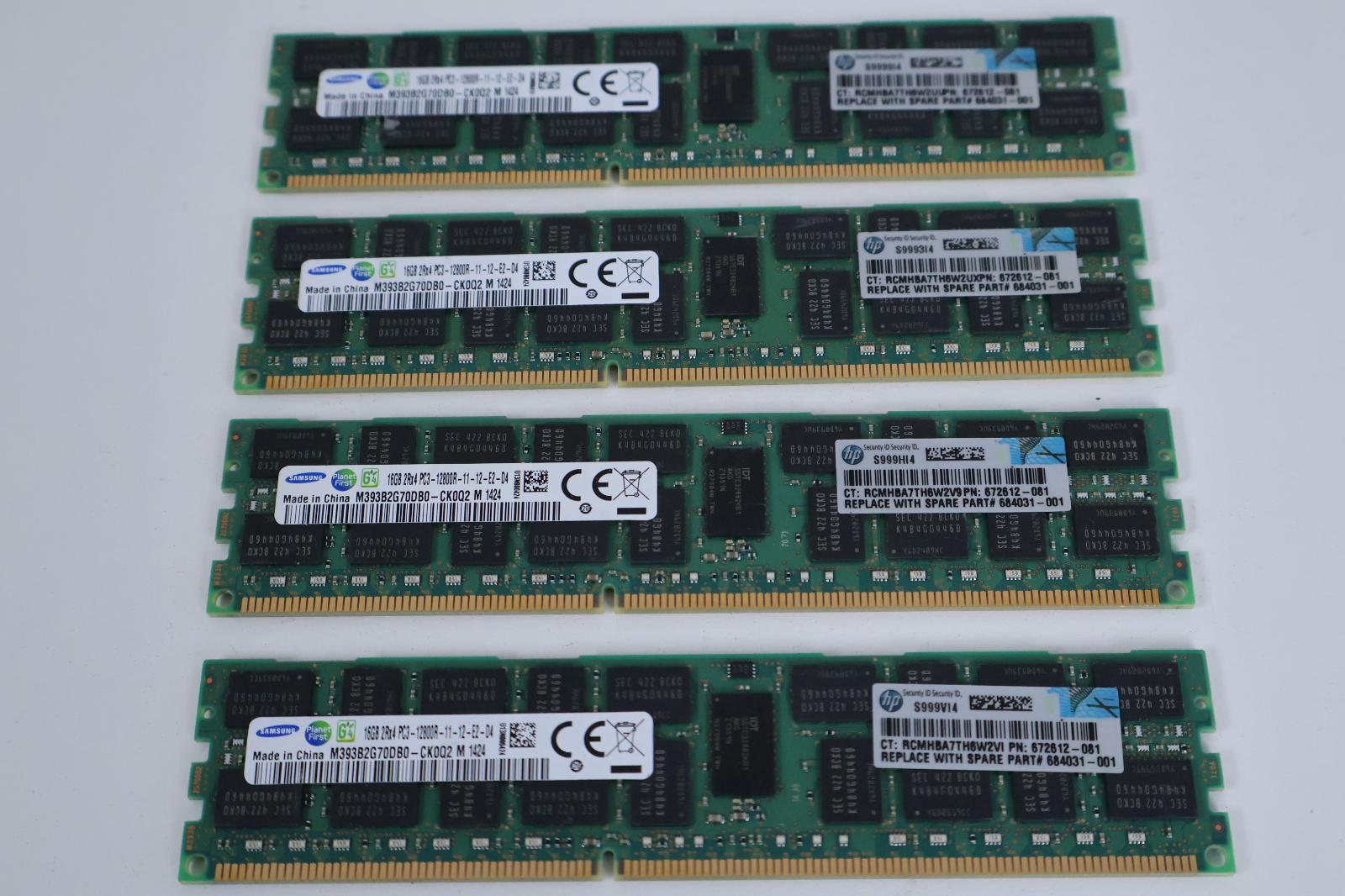 64GB (4x16GB) DDR3 RAM ECC, Záruka 12M, Faktura [I236] - Počítače a hry