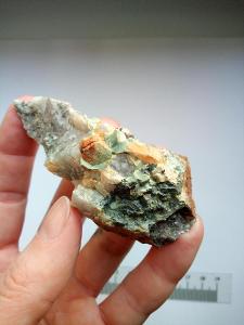 Topaz,Arsenopyrit,Chalkopyrit Huberův peň