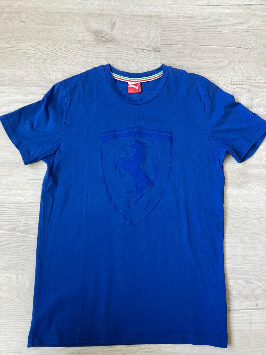 Modré tričko / tričko Ferrari - Pánske oblečenie