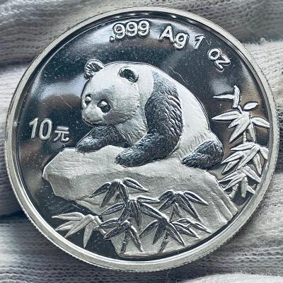 🇨🇳 1oz ❗️1999 Panda ❗️veľmi vzácny ročník - 999Ag strieborná mince