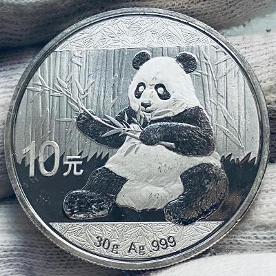 🇨🇳 30g ❗️2017 Panda ❗️ 999Ag strieborná minca